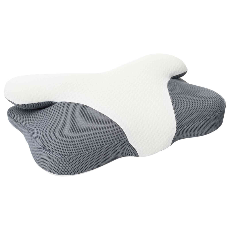 Afbeelding laden in galerijviewer, Vidaxl halskussen met kussen wit 57 x 36 x 13 cm polyester
