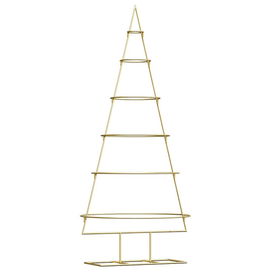 Vidaxl metalen kerstboom met standaard goud 148 cm poedergecoat staal