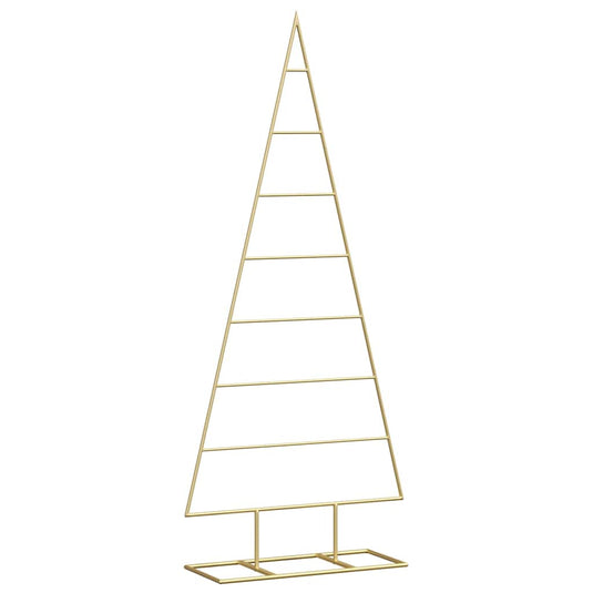 Vidaxl metalen kerstboom met standaard goud 125 cm poedergecoat staal