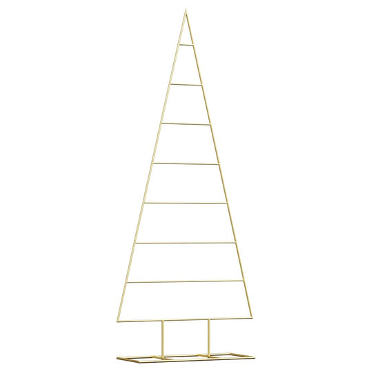 Vidaxl metalen kerstboom met standaard goud 150 cm poedergecoat staal