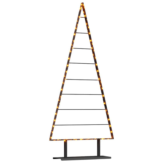 Vidaxl metalen kerstboom met standaard zwart 180 cm staal