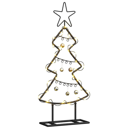 Vidaxl metalen kerstboom met standaard zwart 60 cm staal