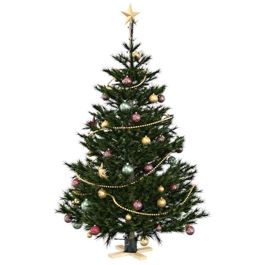Vidaxl kerstboomstandaard groen 50 x 50 x 16 cm massief grenenhout
