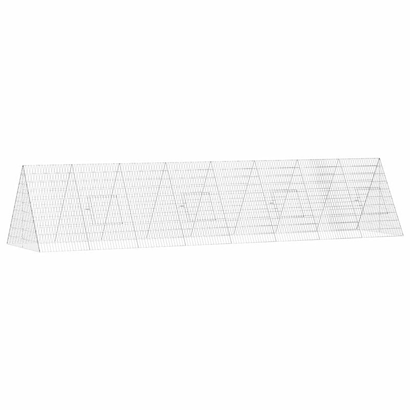 Afbeelding laden in galerijviewer, Vidaxl kippenhok zilver 430 x 100 x 85 cm gegalvaniseerd staal
