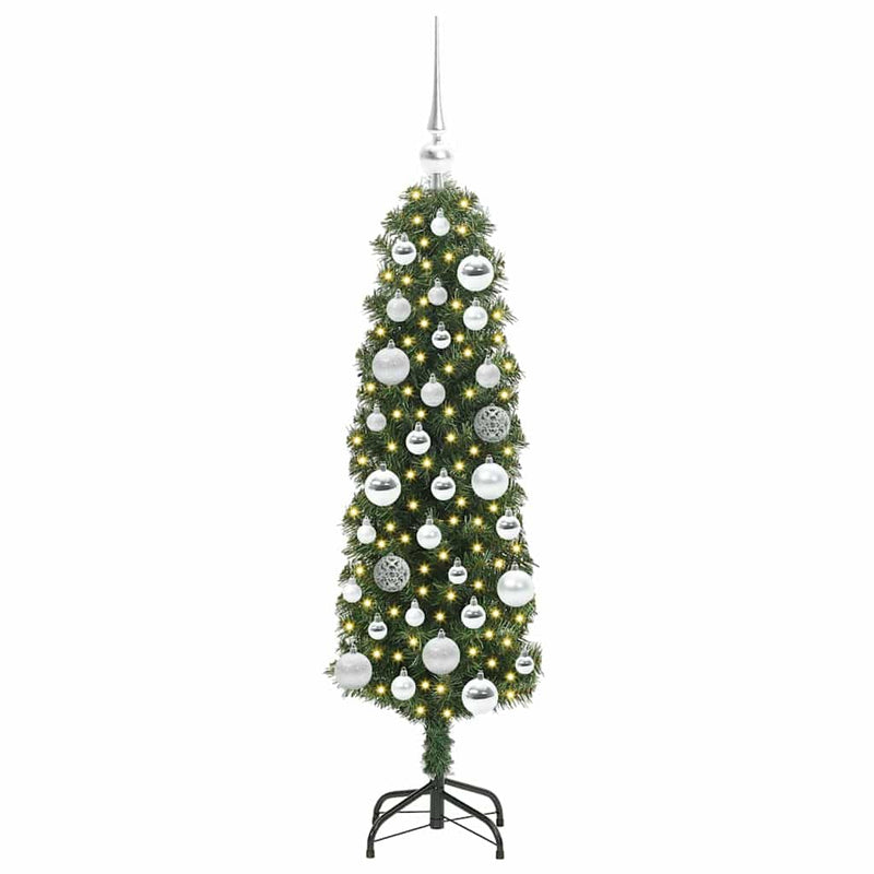 Afbeelding laden in galerijviewer, Vidaxl kunstkerstboom groen 120 cm pvc en staal en kunststof
