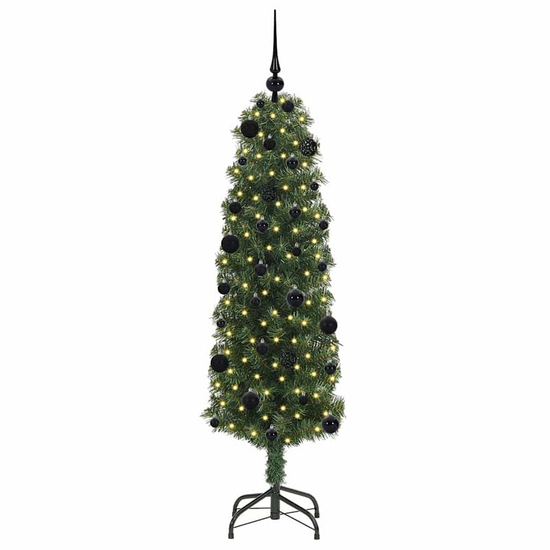 Afbeelding laden in galerijviewer, Vidaxl kunstkerstboom groen 150 cm pvc en staal en kunststof
