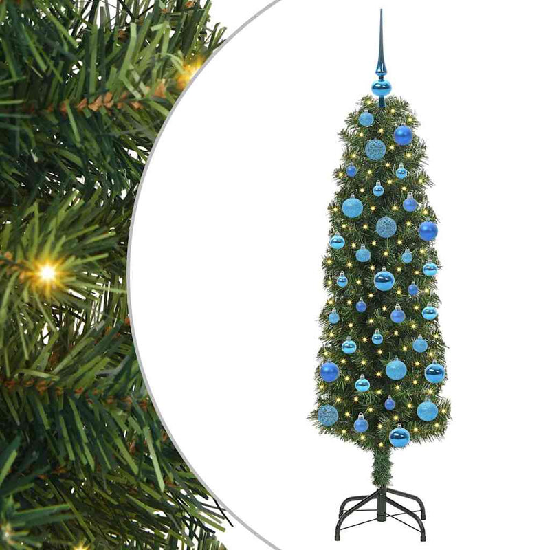 Afbeelding laden in galerijviewer, Vidaxl kunstkerstboom groen 150 cm pvc en staal en kunststof
