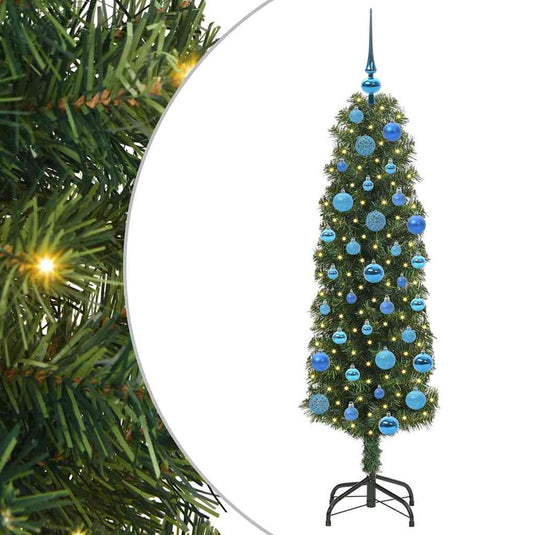 Vidaxl kunstkerstboom groen 150 cm pvc en staal en kunststof