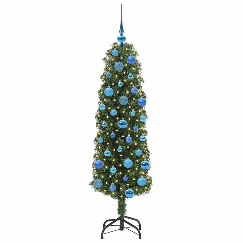 Afbeelding laden in galerijviewer, Vidaxl kunstkerstboom groen 150 cm pvc en staal en kunststof
