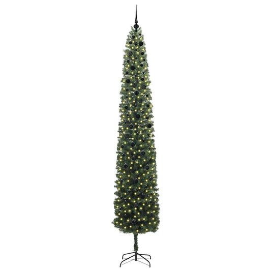 Vidaxl kunstkerstboom groen 300 cm pvc en staal en kunststof