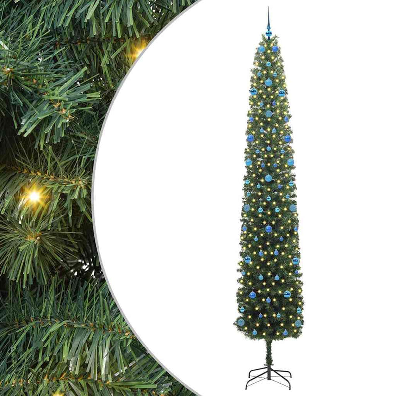 Afbeelding laden in galerijviewer, Vidaxl kunstkerstboom groen 300 cm pvc en staal en kunststof
