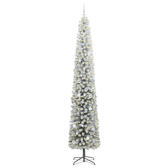 Vidaxl kunstkerstboom groen 270 cm pvc en staal en kunststof