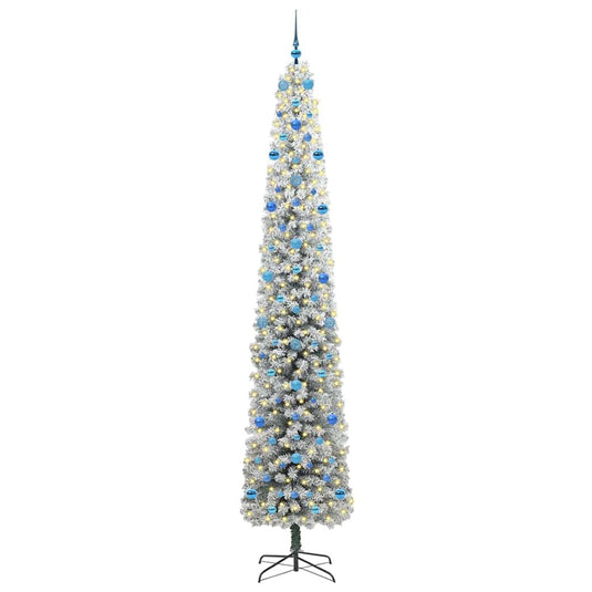Vidaxl kunstkerstboom groen 270 cm pvc en staal en kunststof