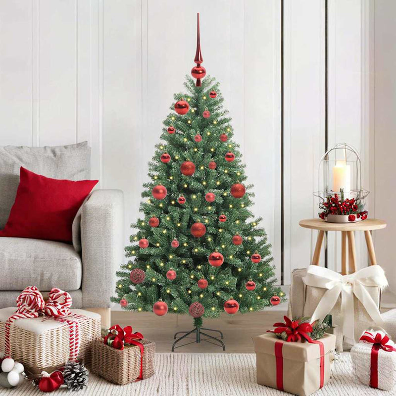 Afbeelding laden in galerijviewer, Vidaxl kunstmatige inklapbare kerstboom groen 120 cm pvc en metaal
