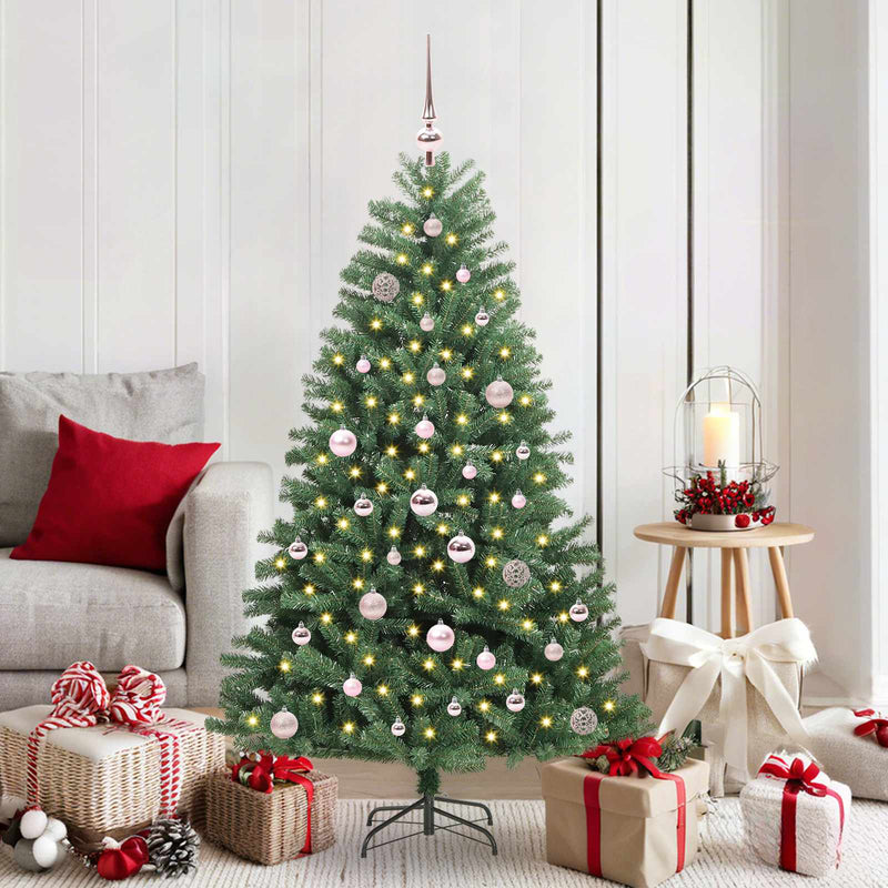 Afbeelding laden in galerijviewer, Vidaxl kunstmatige inklapbare kerstboom groen 150 cm pvc en metaal
