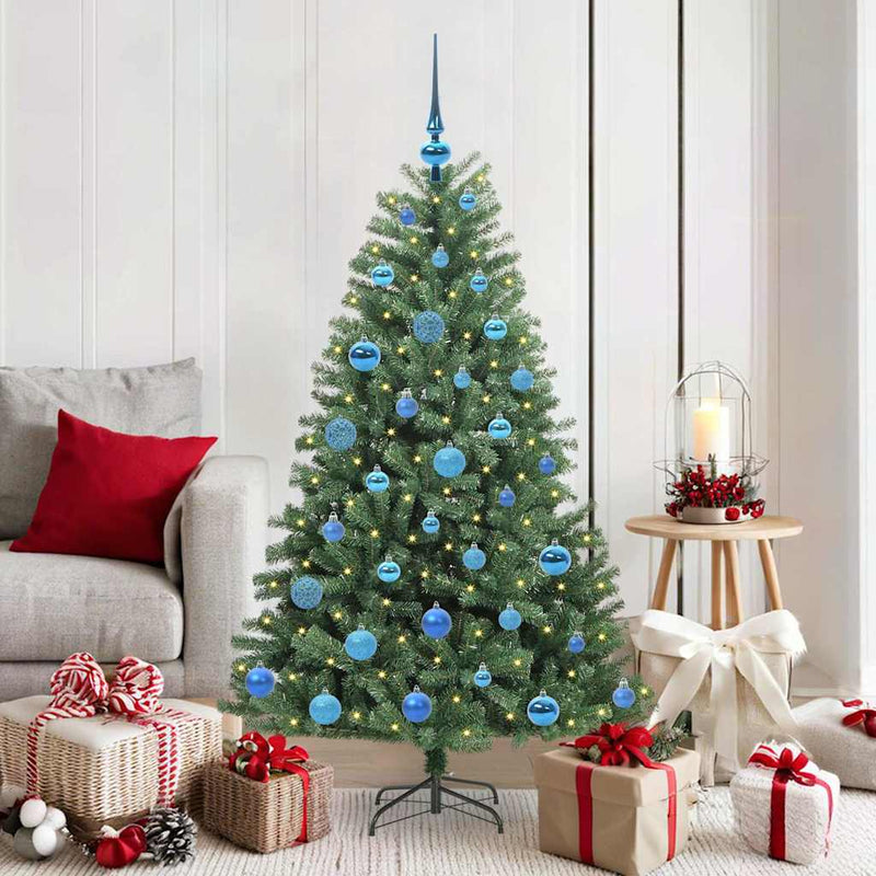 Afbeelding laden in galerijviewer, Vidaxl kunstmatige inklapbare kerstboom groen 150 cm pvc en metaal
