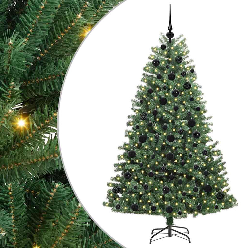 Afbeelding laden in galerijviewer, Vidaxl kunstmatige inklapbare kerstboom groen 180 cm pvc en metaal
