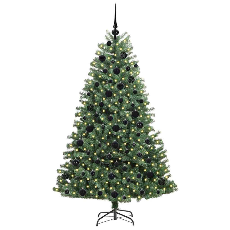 Afbeelding laden in galerijviewer, Vidaxl kunstmatige inklapbare kerstboom groen 180 cm pvc en metaal
