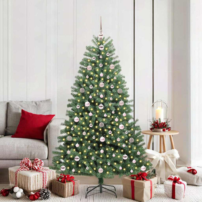 Afbeelding laden in galerijviewer, Vidaxl kunstmatige inklapbare kerstboom groen 180 cm pvc en metaal
