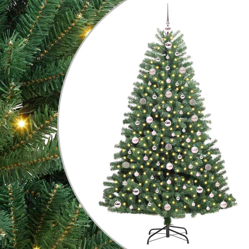 Afbeelding laden in galerijviewer, Vidaxl kunstmatige inklapbare kerstboom groen 180 cm pvc en metaal
