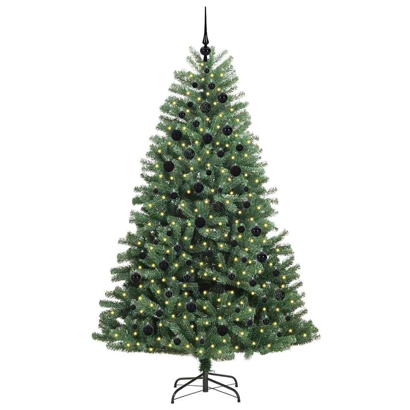 Afbeelding laden in galerijviewer, Vidaxl kunstmatige inklapbare kerstboom groen 210 cm pvc en metaal
