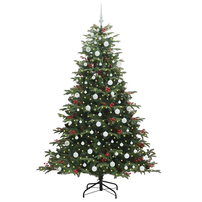 Afbeelding laden in galerijviewer, Vidaxl kunstkerstboom groen 210 cm pvc en metaal en plastic
