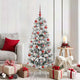 Vidaxl kunstmatige inklapbare kerstboom groen en wit 150 cm