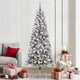 Vidaxl kunstmatige inklapbare kerstboom groen en wit 210 cm