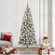 Vidaxl kunstmatige inklapbare kerstboom groen en wit 240 cm