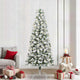 Vidaxl kunstmatige inklapbare kerstboom groen en wit 240 cm