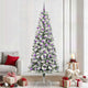 Vidaxl kunstmatige inklapbare kerstboom groen en wit 240 cm