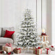 Vidaxl kunstmatige inklapbare kerstboom wit 180 cm pe en pvc