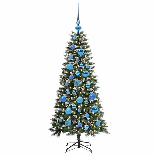 Vidaxl kunstkerstboom met 150 led groen 120 cm pvc en plastic en staal