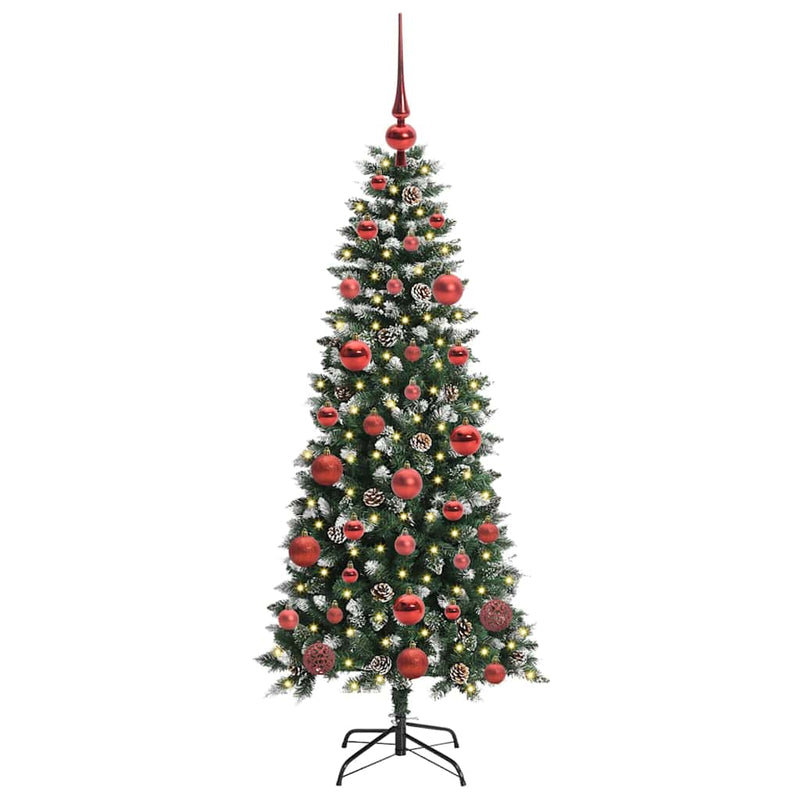 Afbeelding laden in galerijviewer, Vidaxl kunstkerstboom met 150 led groen 150 cm pvc en plastic en staal
