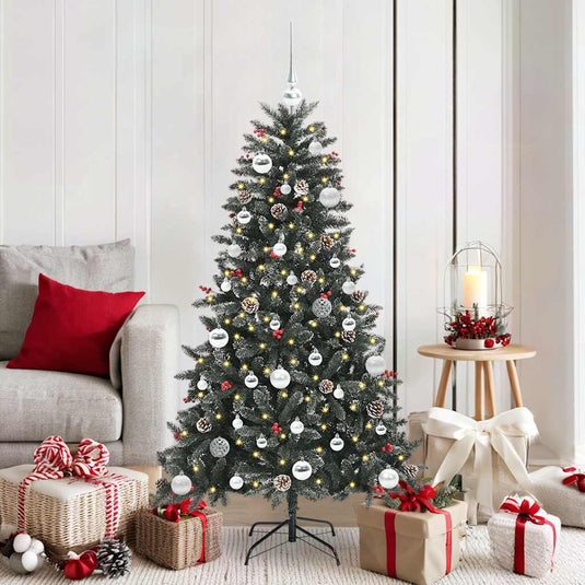 Vidaxl kunstkerstboom met 150 led groen 150 cm pvc en plastic en staal