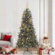Vidaxl kunstkerstboom met 300 led groen 210 cm pvc en plastic en staal