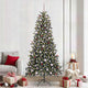 Vidaxl kunstkerstboom met 300 led groen 240 cm pvc en plastic en staal