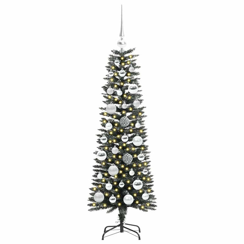 Afbeelding laden in galerijviewer, Vidaxl kunstkerstboom met 150 led groen 120 cm pvc en plastic en staal
