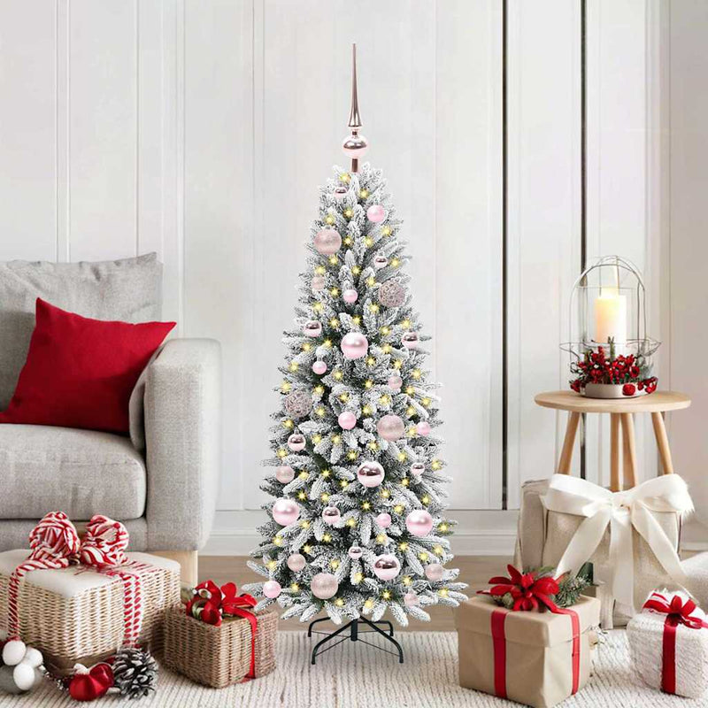 Afbeelding laden in galerijviewer, Vidaxl kunstkerstboom wit 120 cm pvc en plastic en staal en pe
