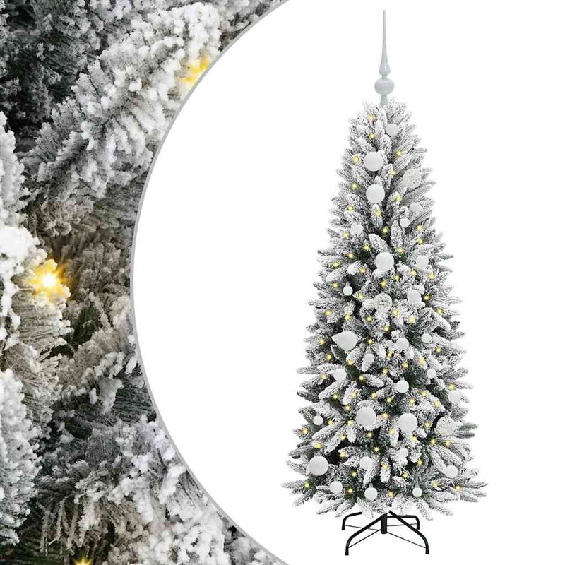 Afbeelding laden in galerijviewer, Vidaxl kunstkerstboom wit 120 cm pvc en plastic en staal en pe
