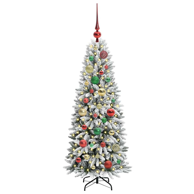 Afbeelding laden in galerijviewer, Vidaxl kunstkerstboom wit 120 cm pvc en plastic en staal en pe
