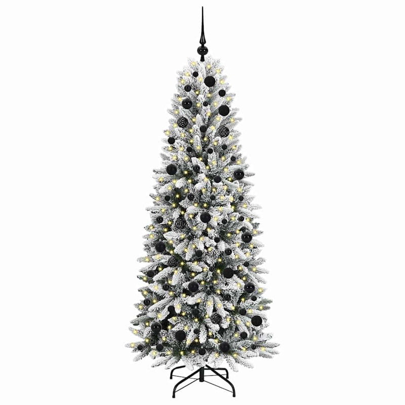 Afbeelding laden in galerijviewer, Vidaxl kunstkerstboom wit 180 cm pvc en plastic en staal en pe

