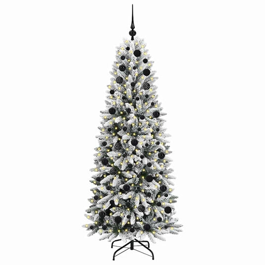 Vidaxl kunstkerstboom wit 180 cm pvc en plastic en staal en pe