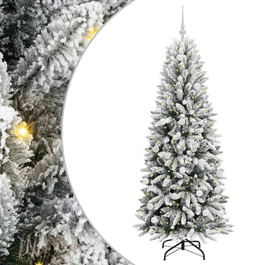 Vidaxl kunstkerstboom wit 180 cm pvc en plastic en staal en pe
