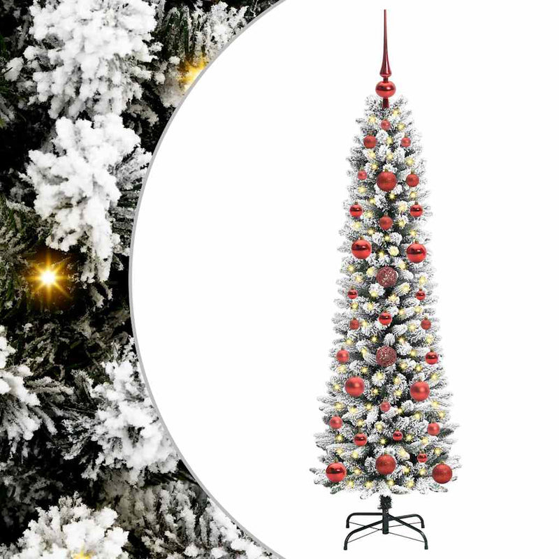 Afbeelding laden in galerijviewer, Vidaxl kunstkerstboom wit 120 cm pvc en metaal en plastic
