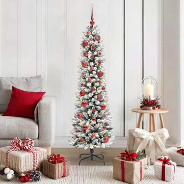 Vidaxl kunstkerstboom met 150 led wit 150 cm pvc en metaal en plastic