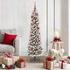 Vidaxl kunstkerstboom met 150 led wit 150 cm pvc en metaal en plastic