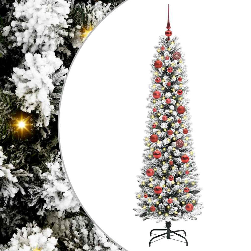 Afbeelding laden in galerijviewer, Vidaxl kunstkerstboom met 150 led wit 150 cm pvc en metaal en plastic
