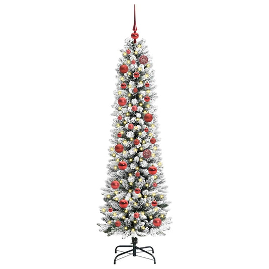Vidaxl kunstkerstboom met 150 led wit 150 cm pvc en metaal en plastic
