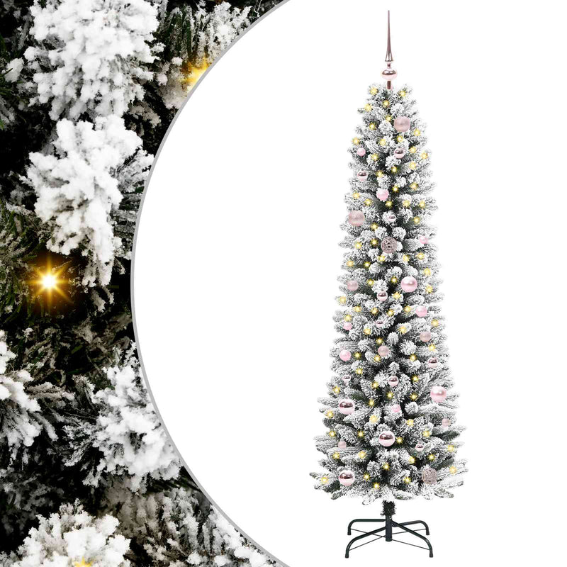 Afbeelding laden in galerijviewer, Vidaxl kunstkerstboom wit 150 cm pvc en metaal en plastic
